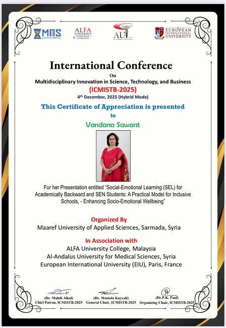 CERTIFICATE OF APPRECIATION